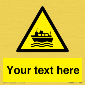 Custom warning ferries crossing vessels